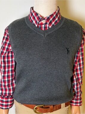 Andy & Evan Boys Dark Gray Sweater Vest Size 5